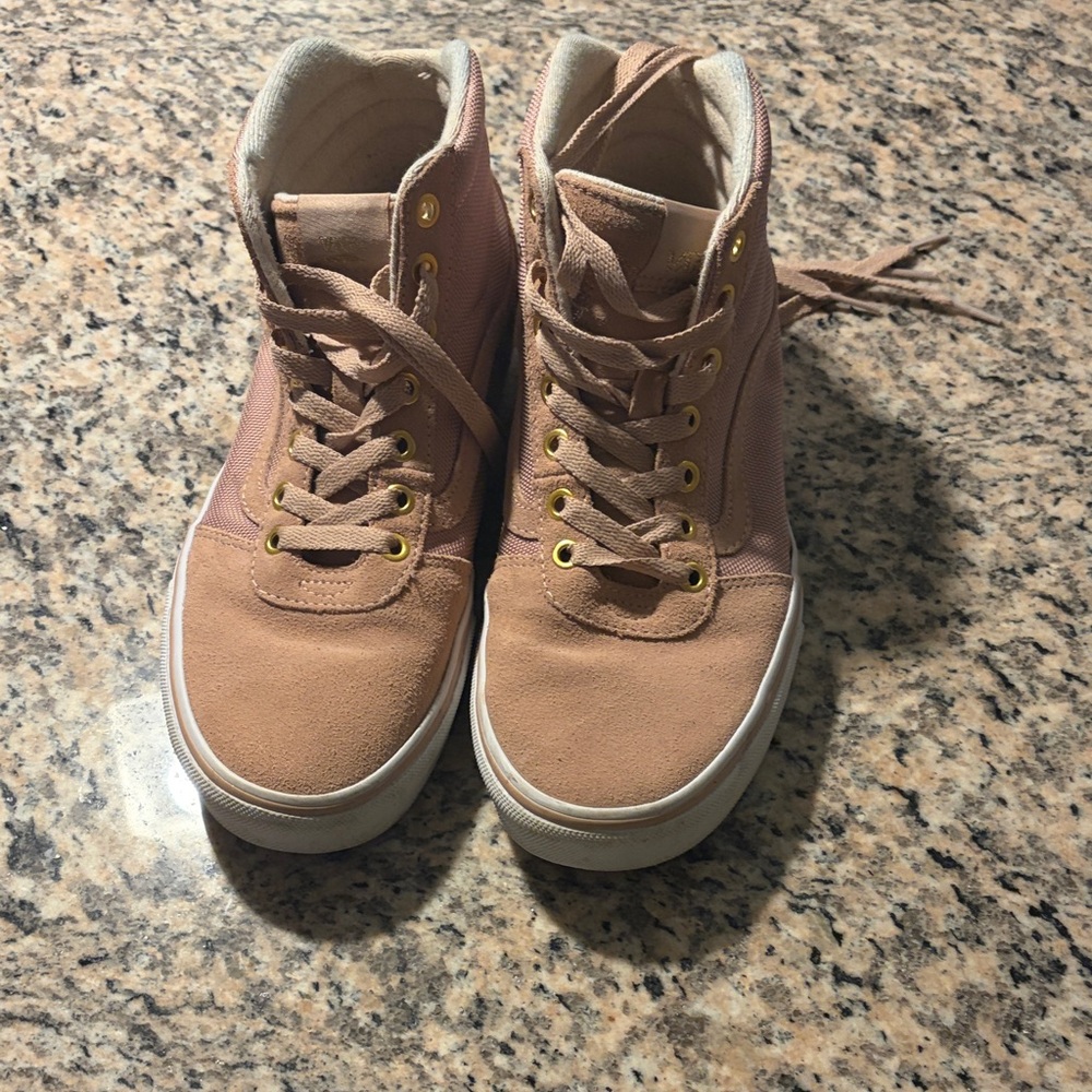Vans Light Pink High-Top Sneakers